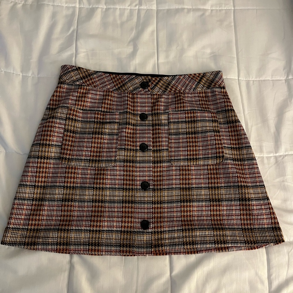 plaid skirt